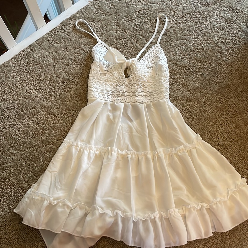 Sexy white summer dress